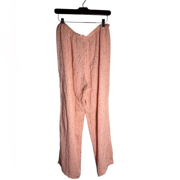 Eberjey Viscose Peach Long Sleeve Pajama Set Large - Picture 5 of 5